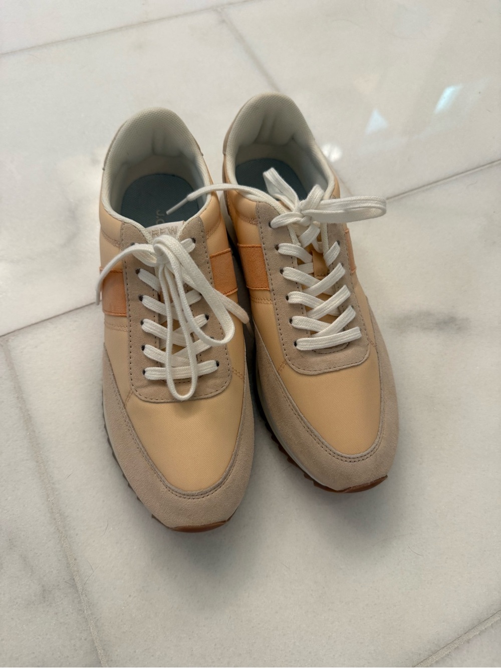 Women’s JCrew Casual Peach Lace-Up Sneakers